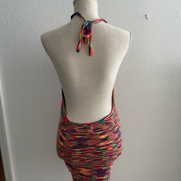 Princess Polly Multi color backless dress - Picture 3 of 4